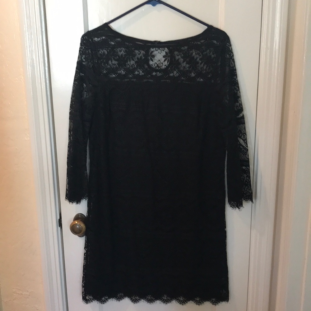 Max Studio Lace Shift Mini Dress